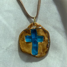 Blue Cross Pendant